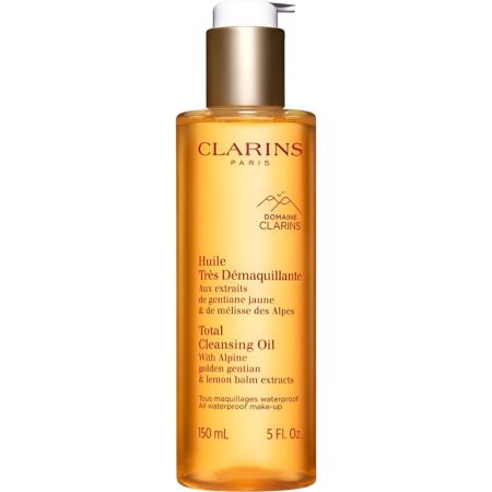 Clarins Huile Très Désmaquillante Aceite facial desmaquillante elimina el maquillaje más intenso de manera suave piel radiante 150 ml