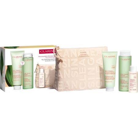Clarins My Cleansing Essentials Piel Mixta-Grasa Estuche Set limpiador facial ofrece una rutina completa especialmente creada para hidratar la piel