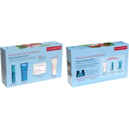 Clarins Hydra Essentiel Soin De Nuit Repulpant "Anti-Soif" Estuche Crema de noche hidratante de textura ligera y envolvente reconforta para una piel sedienta 50 ml