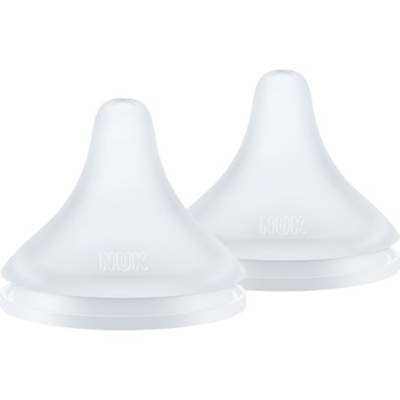 Nuk Tetina Silicona Perfect Match +6m Tetina simula el pezón materno y se adapta a la forma de la mandíbula 2 uds