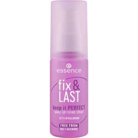 Essence Fix & Last Keep It Perfect Make-Up Fixing Spray Fijador de maquillaje de larga duración para un look impecable 50 ml