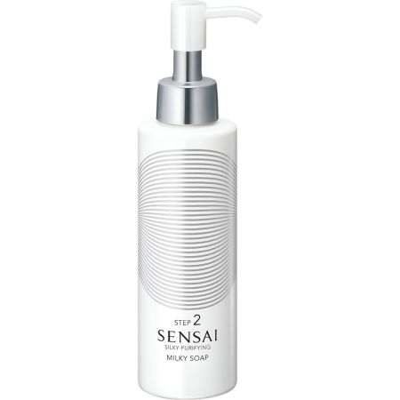 Sensai Silky Purifying Milky Soap Step 2 Jabón limpiador facial elimina impurezas y células muertas de forma rápida y suave efecto calmante 150 ml