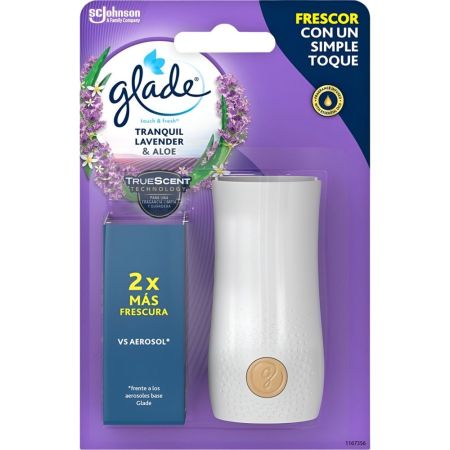 Glade By Brise Ambientador Lavanda+Recambio Ambientador para hogar eléctrico antiolor para un ambiente fresco perfumado y duradero