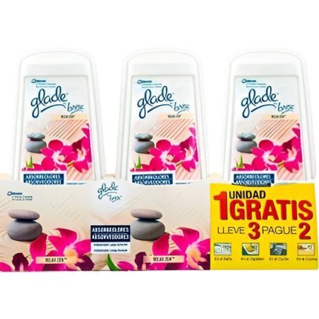 Glade By Brise Ambientador Relax Zen Formato Especial Ambientador para hogar absorbeolores elimina los malos olores y refresca el ambiente 3 uds