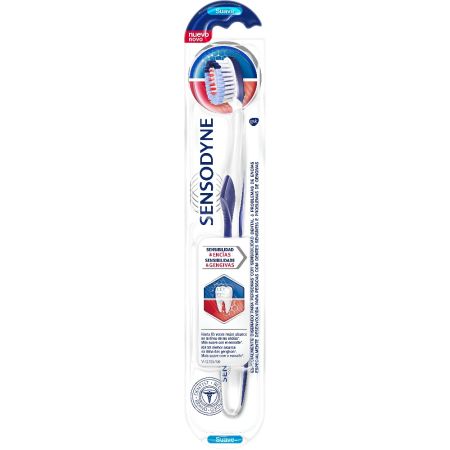 Sensodyne Cepillo Dental Sensibilidad & Encías Suave Cepillo de dientes de doble alivio para la sensibilidad y los problemas de encías