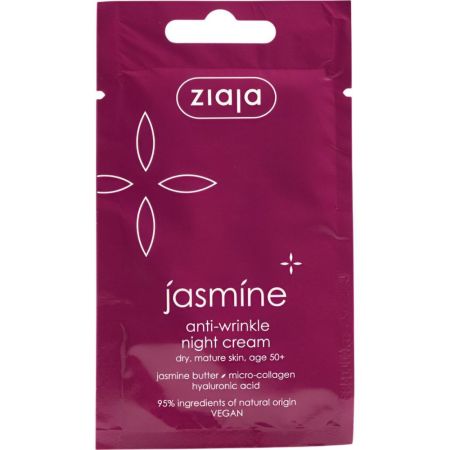 Ziaja Jazmín Mascarilla Facial Antiarrugas Mascarilla vegana antiarrugas regenera suaviza y reafirma la piel 7 ml