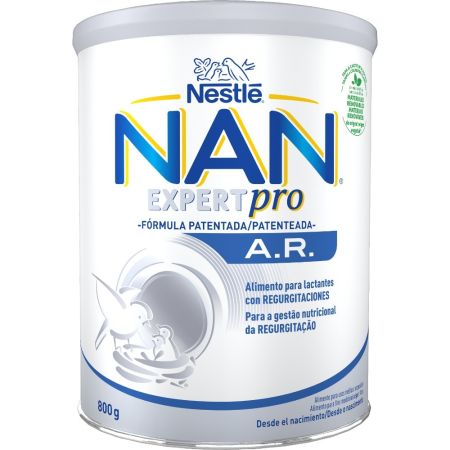 Nestle Leche Para Lactantes Nan Expert Pro A.R. Leche en polvo diseñada para el manejo dietético de las regurgitaciones a partir del primer día 800 gr