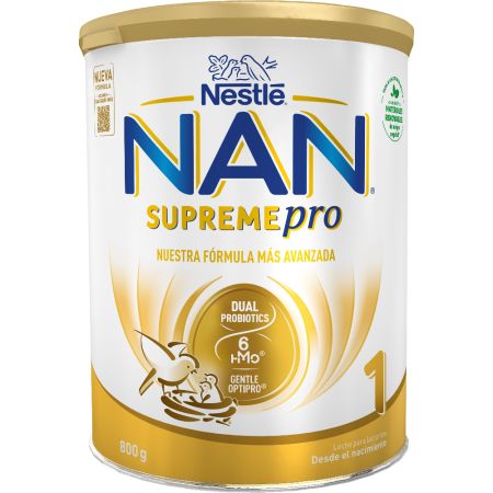 Nestle Leche Para Lactantes Nan Supreme Pro 1 Leche en polvo sin aceite de palma garantiza el desarrollo saludable de tu bebé a partir del primer día 800 gr