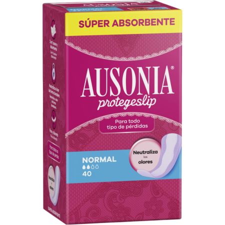 Ausonia Protegeslip Normal Para Todo Tipo De Pérdidas Protegeslip para todo topo de pérdidas neutralizador de olores 40 uds