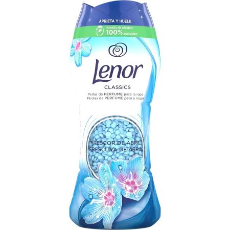 Lenor Classics Frescor De Abril Perlas De Perfume Potenciador de fragancia para la ropa limpieza tradicional aromática y profunda 210 gr