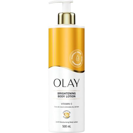 Olay Vitamin C Brightening Body Lotion Loción corporal iluminadora de textura ligera renueva y restaura hidratando 24 horas con un aroma refrescante 500 ml