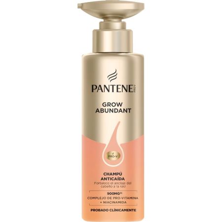 Pantene Grow Abundant Champú Anticaída Champú anticaída fortalece el cabello fino y débil proporcionando densidad 290 ml