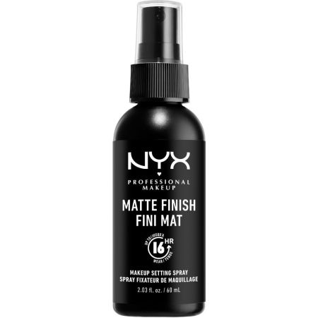 Nyx Professional Makeup Matte Finish Fini Mat Makeup Setting Spray Fijador de maquillaje deja un acabado mate durante todo el día hasta 16 horas 60 ml