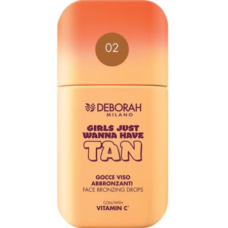 Deborah Milano Girls Just Wanna Have Tan Face Bronzing Drops Gotas faciales bronceadoras de textura ultralligera ofrecen un efecto radiante iluminando la piel con vitamina c 30 ml
