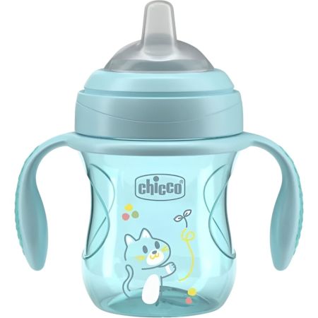 Chicco Mix&Match Transition Cup +4m Vaso de transición con asas desmontables ayuda al bebé desde succionar hasta beber de forma independiente 200 ml