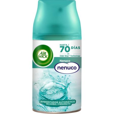 Air Wick Nenuco Ambientador Automático Recambio Ambientador automático para hogar para un ambiente tranquilo y natural hasta 70 días de duración 250 ml