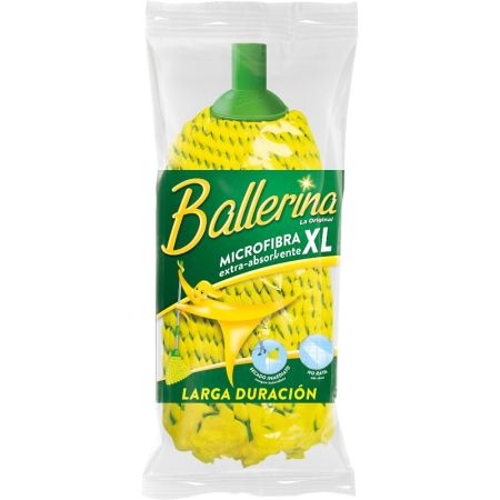 Ballerina Fregona Microfibra Xl Extra Absorbente Fregona de microfibra ulta-absorbente para todo tipo de superficies