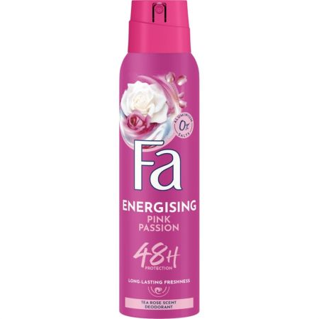 Fa Energising Pink Passion Desodorante Spray Desodorante antitranspirante ofrece una protección hasta 48 horas con aroma a rosas 150 ml