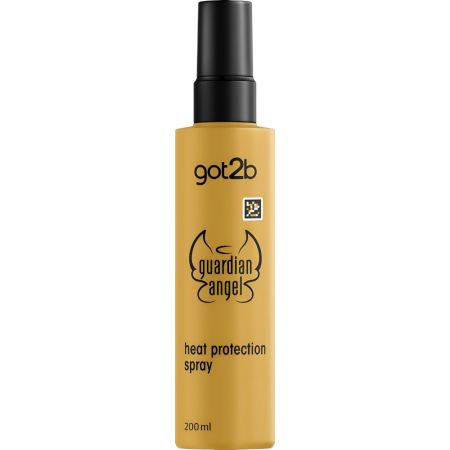 Got2b Guardian Ángel Heat Protection Spray Protector térmico para el cabello protege 230ºc controlando el encrespamiento 200 ml