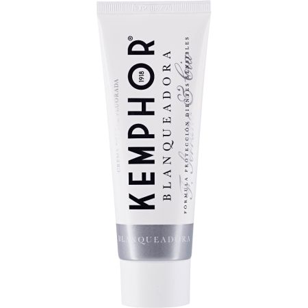 Kemphor Blanqueadora Crema Dental Fluorada Pasta de dientes con fórmula blanqueadora devuelve el blanco natural con tomillo y esencias naturales 75 ml