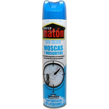 Vinfer Matón Sin Olor Insecticida Insecticida sin olor para combatir insectos voladores 600 ml