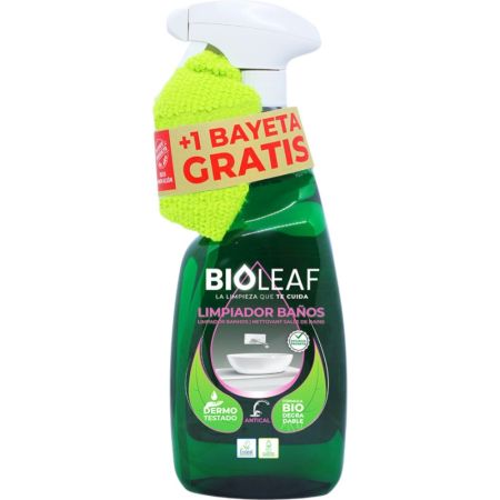 Bioleaf Antical Limpiador Baños+Bayeta Gratis Pack regalo limpia tu baño de suciedad manchas y cal incrustada 750 ml
