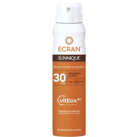 Ecran Sunnique Bruma Invisible Protectora Spf 30 Bruma solar invisible e inmediato contra las quemaduras solares 75 ml