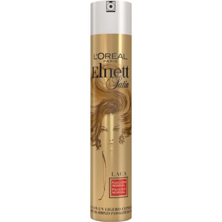 Elnett Satin Fijación Normal Laca Laca fijadora infinidad de peinados sin efecto apelmazado 400 ml