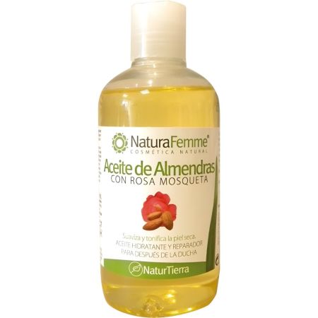 Naturafemme Aceite De Almendras Con Rosa Mosqueta Aceite de almendras suaviza hidrata repara y tonifica para después de la ducha 250 ml