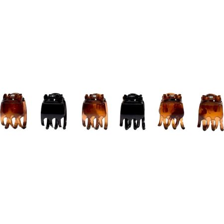 Beter Mini Grapas Concha Y Negro Trendy Classics Pinzas para el cabello permiten combinaciones de cualquier look 6 uds