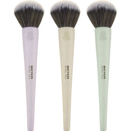 Beter Natural Fiber Brocha Para Maquillaje En Polvo Brocha de maquillaje para polvos de pelo sintético biodegradable 1 ud