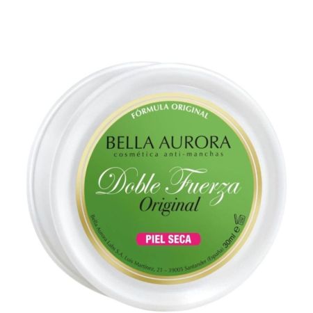 Bella Aurora Doble Fuerza Original Con B Core Piel Seca Crema de día antimanchas aclara e ilumina el cutis de manera progresiva e instantánea 30 ml