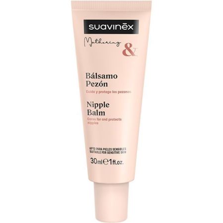 Suavinex Bálsamo Pezón Bálsamo para pezones protege y cuida la piel durante la lactancia materna reconforta y previene grietas 30 ml
