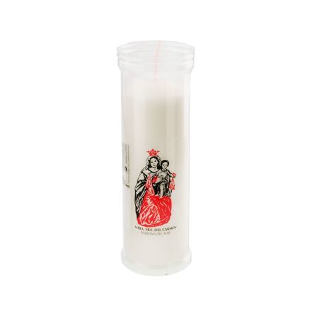 Velon Vela Nrta.Sra. Del Carmen Vela de cera para peticiones de agradecimiento y superación personal para devoción divina 280 gr