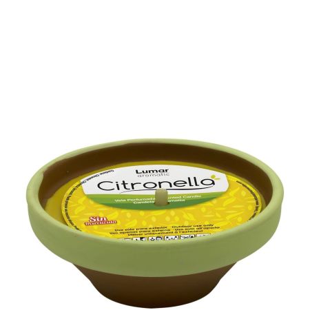 Lumar Aromatic Citronela Vela Perfumada Vela aromática perfecta para disfrutar en espacios como jardines y terrazas con aroma refrescante 300 gr