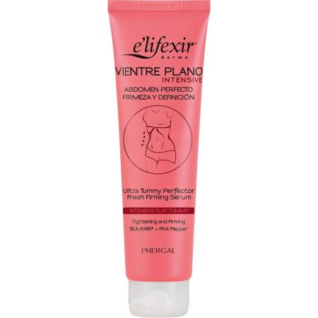 Elifexir Vientre Plano Intensive Sérum Reductor Abdomen Sérum corporal de rápida absorción define la zona del abdomen y ayuda a quemar grasa 100 ml