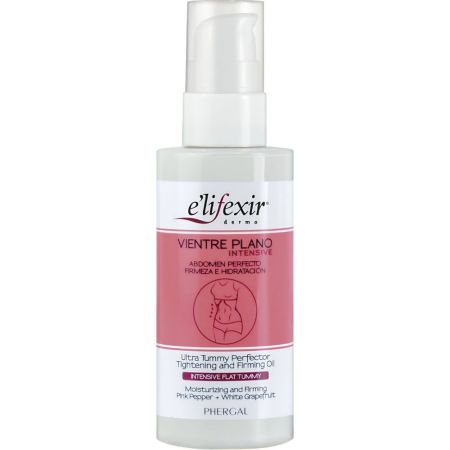 Elifexir Vientre Plano Intensive Aceite Quemagrasas Abdomen Aceite corporal remodela y reduce la zona abdominal ofreciendo un efecto reafirmante y nutritivo 100 ml