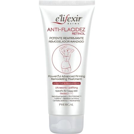Elifexir Anti-Flacidez Retinol Potente Reafirmante Remodelador Crema corporal remodeladora avanzada de textura gel combate la flacidez y renueva cada capa de tu piel 200 ml