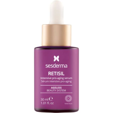Sesderma Retisil Sérum Intensivo Pro-Aging Sérum intensivo antiedad antiarrugas y reafirmante reduce manchas y flacidez para aspecto mejorado 30 ml