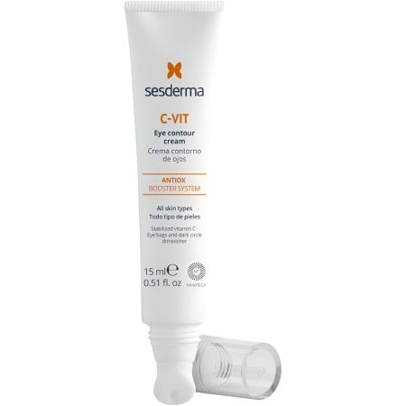 Sesderma C-Vit Crema Contorno De Ojos Contorno de ojos antioxidante blanqueante y antienvejecimiento 15 ml