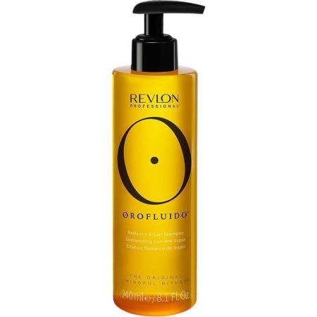 Revlon Professional Orofluido Champú Radiante De Argán Champú humectante y suavizante de textura envolvente ofrece un cabello brillante con aceite de argán 240 ml