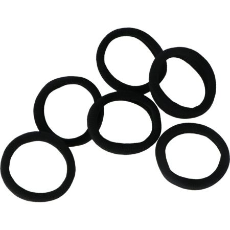 Inca Goma Acrílica Negra Pack Goma para decorar y adaptar a tu estilo el cabello 6 uds
