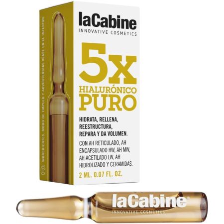 Lacabine Ampolla 5x Hialurónico Puro Ampolla hidrata rellena reestructura repara y da volumen