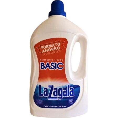 La Zagala Basic Detergente Líquido Formato Ahorro Detergente líquido para todo tipo de ropa ofrece limpieza y cuidado eficaz 42 lavados 3000 ml