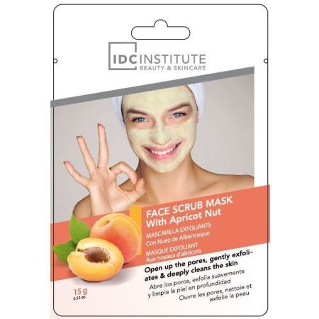 Idc Institute Mascarilla Exfoliante Con Nuez De Albaricoque Mascarilla facial abre poros y limpia en profundidad con nuez y albaricoque