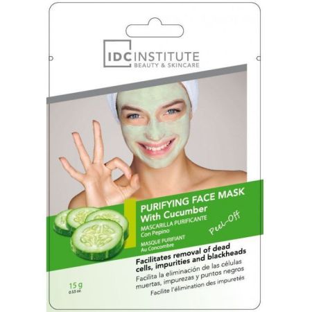Idc Institute Peel-Off Mascarilla Purificante Con Pepino Mascarilla facial purificante elimina células muertas impurezas y puntos negros