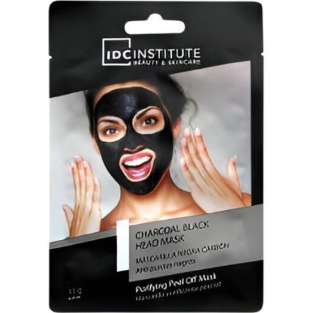Idc Institute Mascarilla Negra Carbón Mascarilla facial purificante y exfoliante elimina puntos negros e imperfecciones