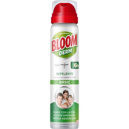 Bloom Derm Repelente Basic Repelente de mosquitos común y tigre absorción rápida y acción inmediata 100 ml