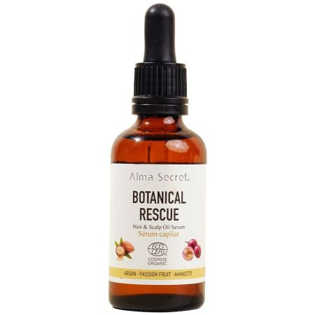 Alma Secret Botanical Rescue Hair & Scalp Oil Serum Tratamiento multifuncional fortalecedor protector y equilibrante para todo tipo de cabello 50 ml