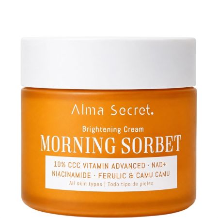 Alma Secret Morning Sorbet Brightening Cream Crema facial iluminadora con triple vitamina c atenúa manchas oscuras y suaviza finas líneas potenciando la luminosidad 50 ml